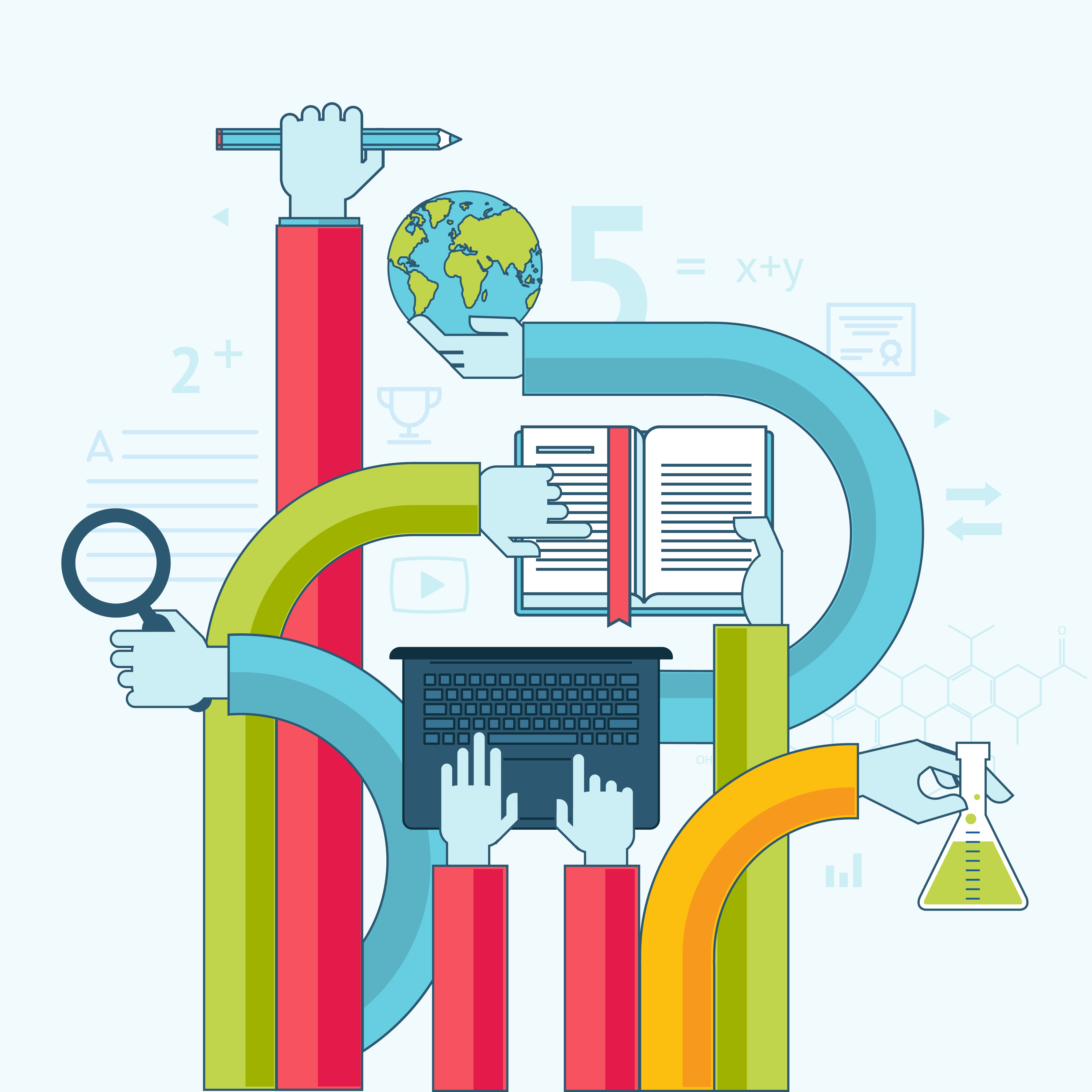 graphic illustrating quantitative and qualitative data