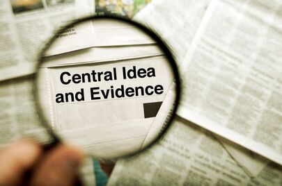 central idea and evidence magnified