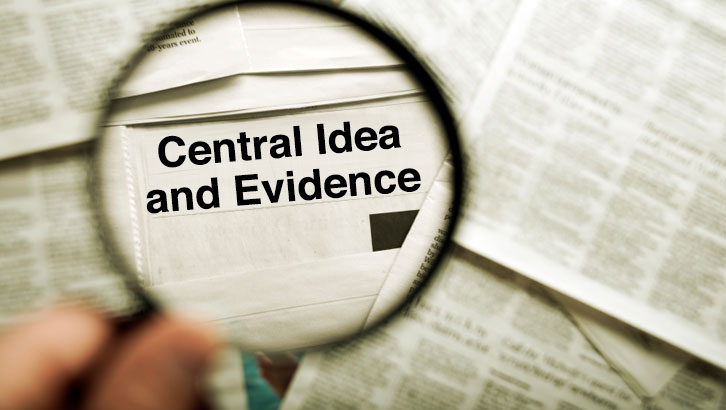central idea and evidence magnified