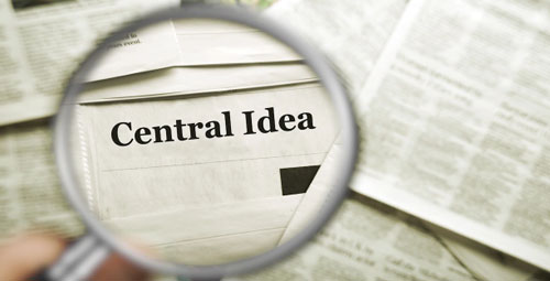 illustration showing term central idea